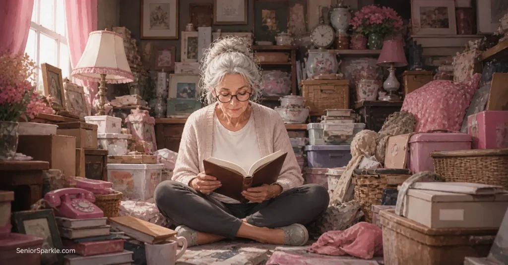 Cozy clutter and vintage comforts